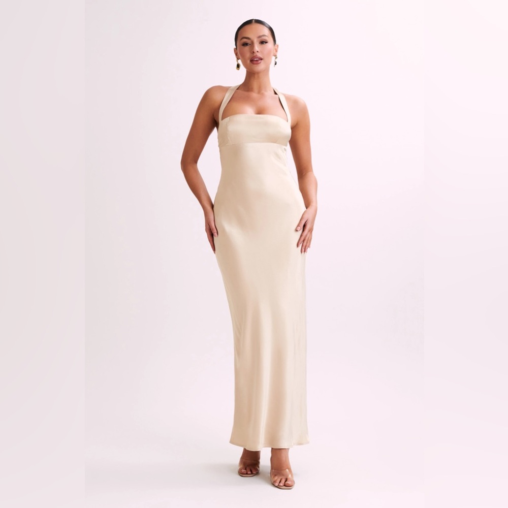 MESHKI Sabra Dress Gold